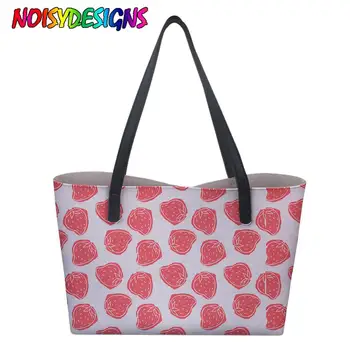 

NOISYDESIGNS Cute Strawberry Print Handbags Large Women's Tote Shoulder Bags Handbags Woman Ladies Bags Bolsa Feminina Custom