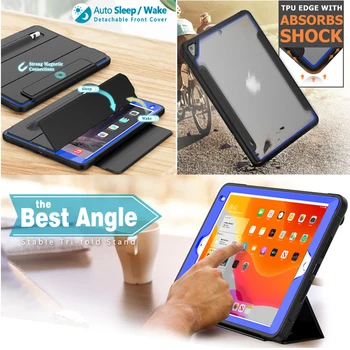 

Shockproof Case for iPad 6th 5th Generation 2017 2018 9.7 Case Smart Stand Cover for iPad Air 2 9.7 inch Auto Sleep Wake Case