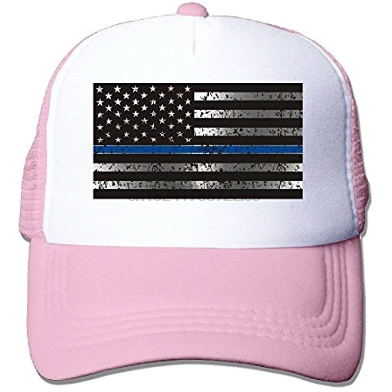 Xush тонкая синяя линия флаг Регулируемая Печать Snapback летняя сетчатая Шляпа Унисекс взрослая бейсбольная сетчатая Кепка