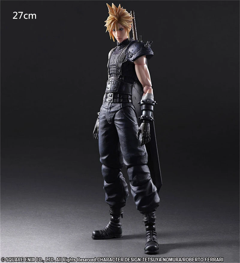 6-with box Final game Fantasy Play Arts KAI, экшн-фигурка Cloud Strife Sephiroth Noctis Lucis Squall Leonhart Cindy Aurum Фигурки Игрушка Кукла - Цвет: 6-with box