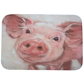 

Home Decor Pig Personalized Rug Carpet Bedroom/Bathroom Floor Mat 40cm*60cm (Pink)