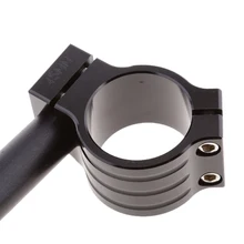 CNC Алюминиевый зажим для мотоцикла на руле 45 мм Замена баров черный