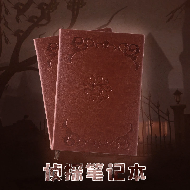 

Game Identity V Detective Cosplay Daily Brown PU Notebook Diary Workbook Student Work Jotter Homework Notepad Gifts