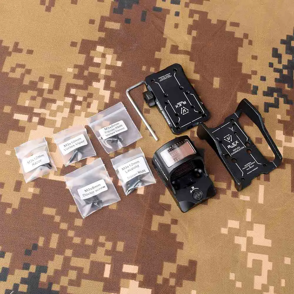 Солнечный Красный точечный прицел Trijicon RMR Docter голографический прицел с креплениями для 20 мм рельсы для страйкбола