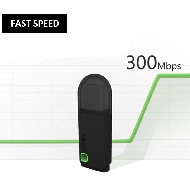 Мини USB WIFI адаптеры 300 Мбит/с индикатором LightPowstro стабильный беспроводной