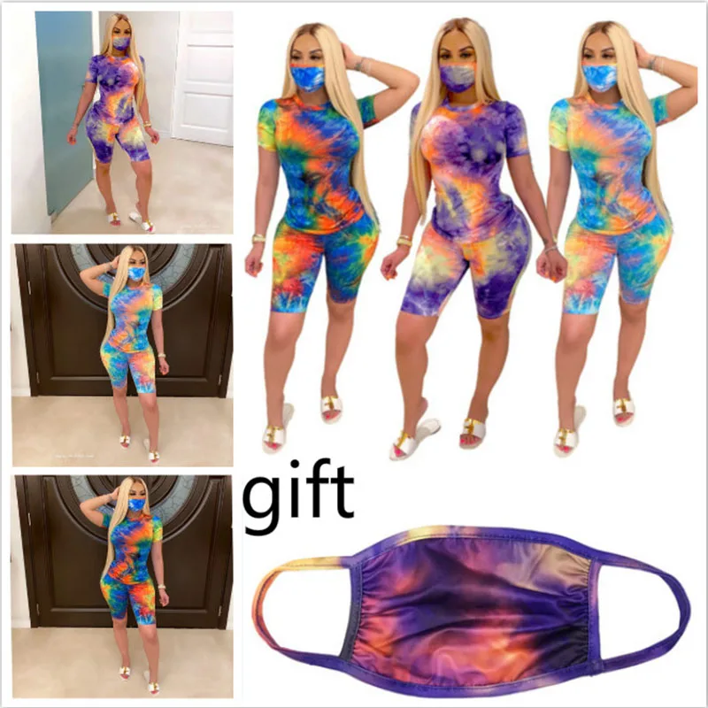 Женский модный сексуальный комплект из двух предметов с принтом в виде галстука