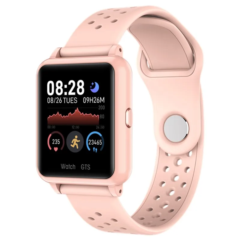 Online P8 reloj inteligente Monitor de ritmo cardíaco para hombres y mujeres pulsera inteligente para ejercicio presión arterial rastreador de Fitness Color PK B57 banda de reloj inteligente