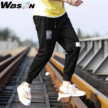 

Wbson 2020 Fashion Brand Spring Casual Sports Pants Men Slim Ankle-Length Jogger Harem Pants Male Hip-Hop Pants Men M-3XL GTK206