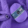 6Sets (6x50g+6x20g) Long Plush Mink Yarn Angora Rabbits Yarns Anti-pilling Hand Knitting Thread For Scarf Suitable for Woman 1