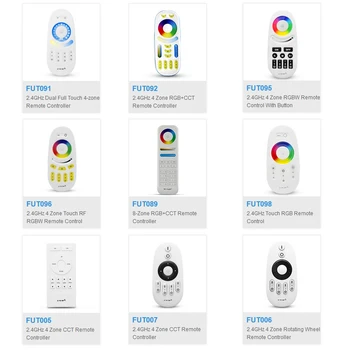 

MiBOXER 2.4G RF RGB CCT RGBWW wireless Remote controller FUT092/FUT095/FUT096/FUT006/FUT007/FUT089