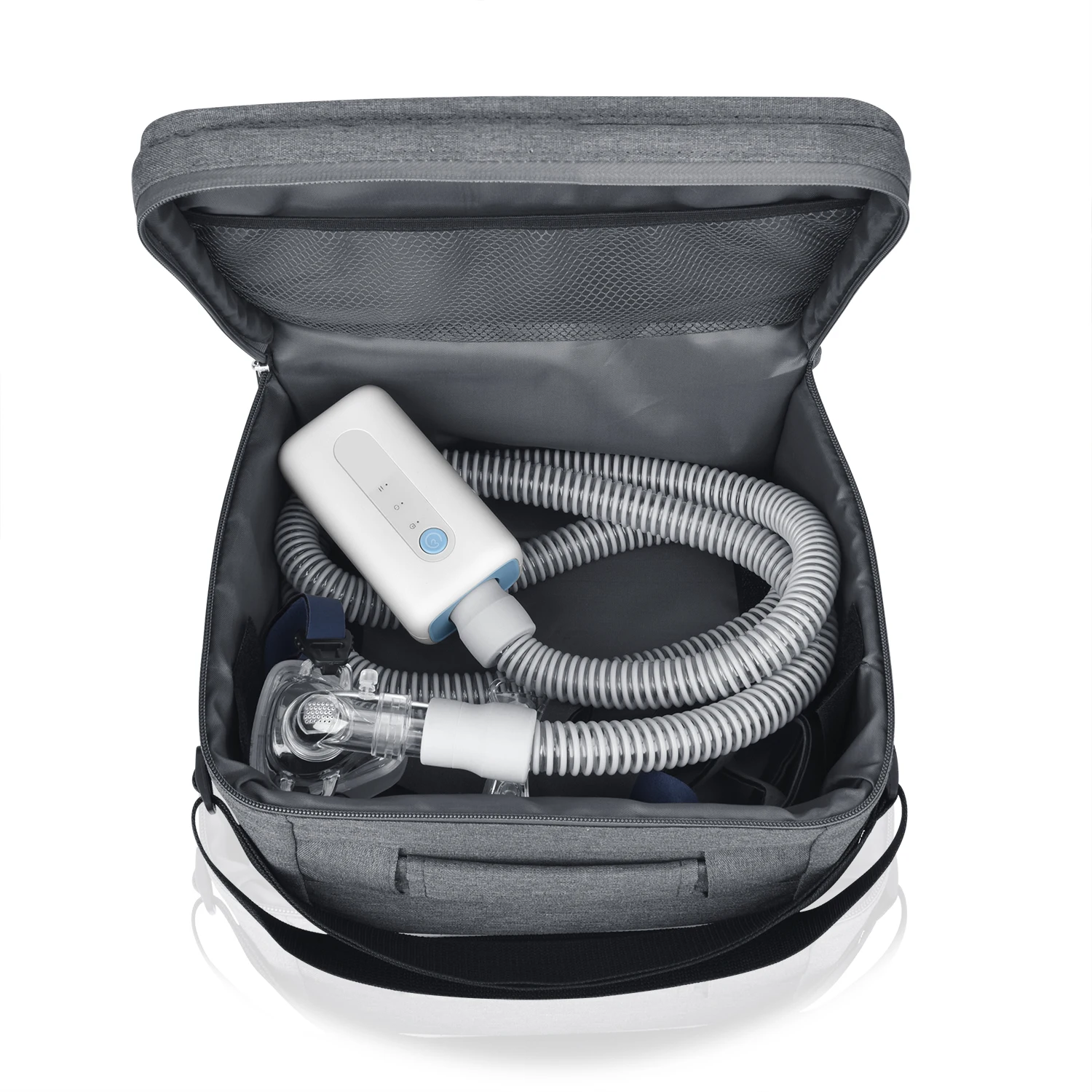 MOYEAH Мини Путешествия CPAP очиститель дезинфектор с мешком дезинфицирующего средства и два шт адаптер для Resmed Airmini и подогрев Трубчатый Адаптер