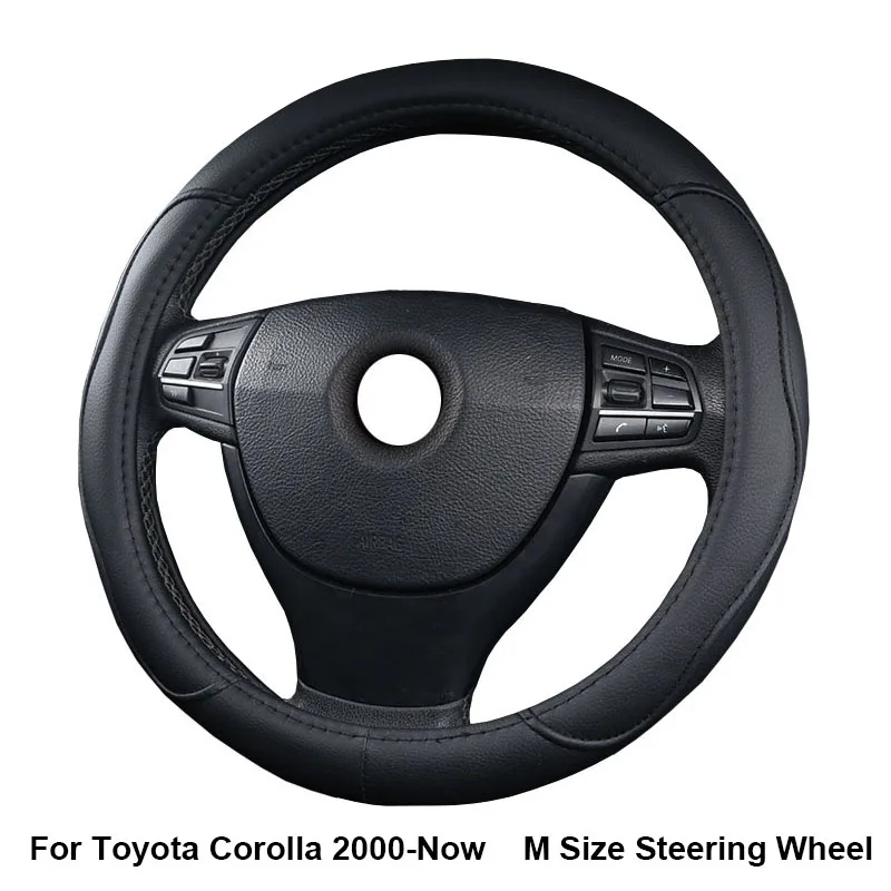 Copertura Del Volante Dell'Automobile Per Toyota Corolla 2000-Ora Taglia M Volante Wrap Antiscivolo Funda Volante Auto Accessori Auto