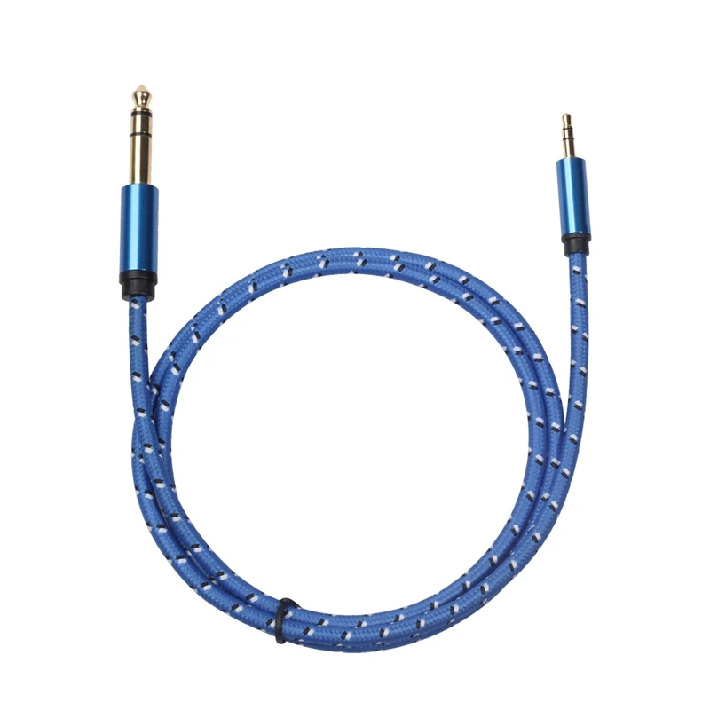 Aux кабель от 3,5 мм до 6,35 мм аудио кабель Jack от 3,5 до 6,35 штыревой к штыревой Aux шнур для гитарного микшера усилитель CD проигрыватель динамик