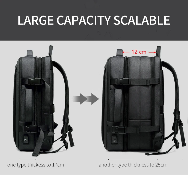 Мужские 15,6 дюймовые дорожные рюкзаки для ноутбука, большая вместительность, багажные сумки, удобная переноска с usb-портом для зарядки, Мужская Сумка для кемпинга