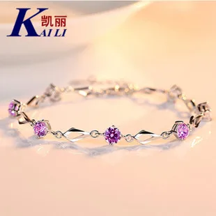 S999 изящное серебряное ожерелье в форме клевера, простое японское корейское 999 Чистое серебро, модное элегантное женское серебряное ювелирное изделие