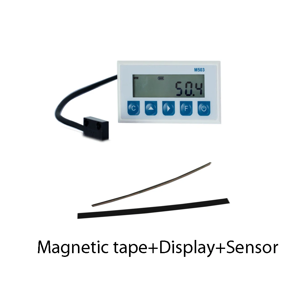 M503 Магнитная шкала дисплей интегрированная Встроенная Магнитная измерительная система магнитная лента с профилем - Цвет: M503-7000mm tape