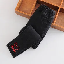 Детская одежда; вельветовые джинсы для девочек; зимние стильные длинные брюки с подкладкой; Детские обтягивающие брюки; узкие брюки в Корейском стиле для маленьких девочек