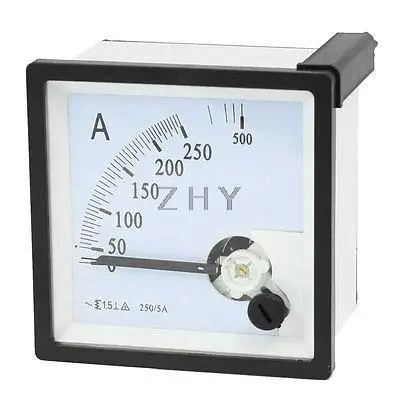 

AC 0-250A Fine Tuning Square Dial Panel Analog Ampere Meter Amperemeter