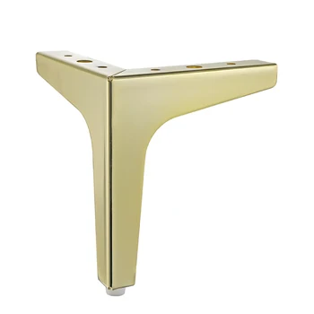 

4Pcs Golden Steel Furniture Leg Metal Sofa feet Chair Cabinet Closet 10~17.5cm H