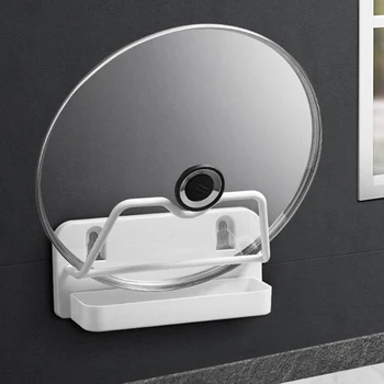 

Traceless sticker Wall Mounted Pot Lid Holder Pot Cover Rack Shelf Kitchen Storage Organizer Kitchen Tools Accessories