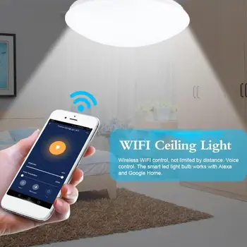 

48W Smart Wifi Ceiling Light Remote Control Dimming Ceiling Light Cloud Smart Bedroom Ceiling Light Smart Home Lighting