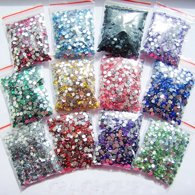 

2000pcs Flat Back Imitation Pearl Beads Half Round Acrylic Beads for Scrapbook Album Christmas Jewelry Making Diy Accessories