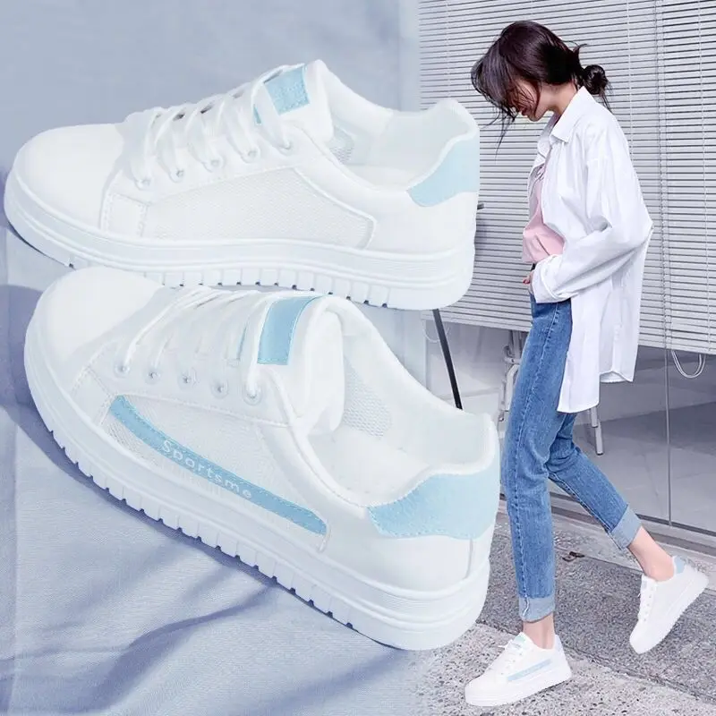 Zapatillas de deporte de cuero para niños y niñas, zapatos de malla de aire  impermeables, zapatillas deportivas blancas para correr, entrenadores  escolares de marca para adolescentes - AliExpress Madre y niños