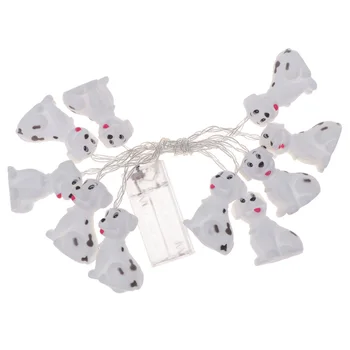 

10 LED String Lights Decorative Puppy Shaped Night Light Cute Illumination Party Decoration for Children Room Home Dining Outdoo