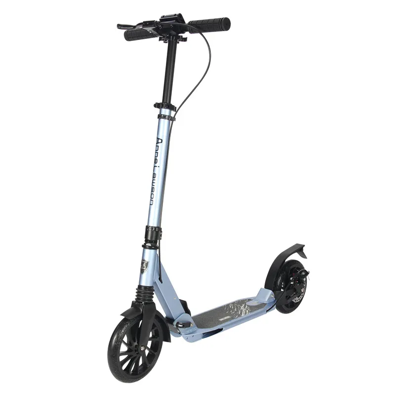 8 inch Large Wheel Kick/Push Scooter for Adults Teens Easy Folding w/ Suspension