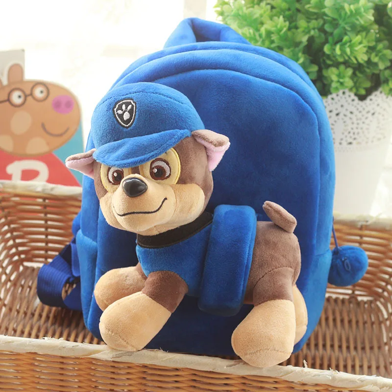 Мультяшный плюшевый рюкзак с принтом «Щенячий патруль», 6 шт., маленькая сумка Skye, мягкие и безвредные детские персонажи в различных стилях