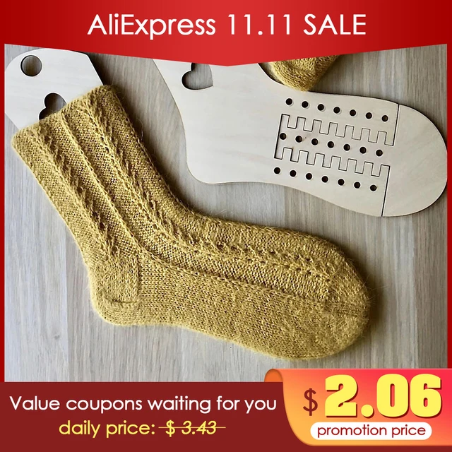 2 Pieces Wooden Sock Blocker & Stretchers for Stocking Display - Handmade  Knitting Mold for Handcrafted Gifts - AliExpress