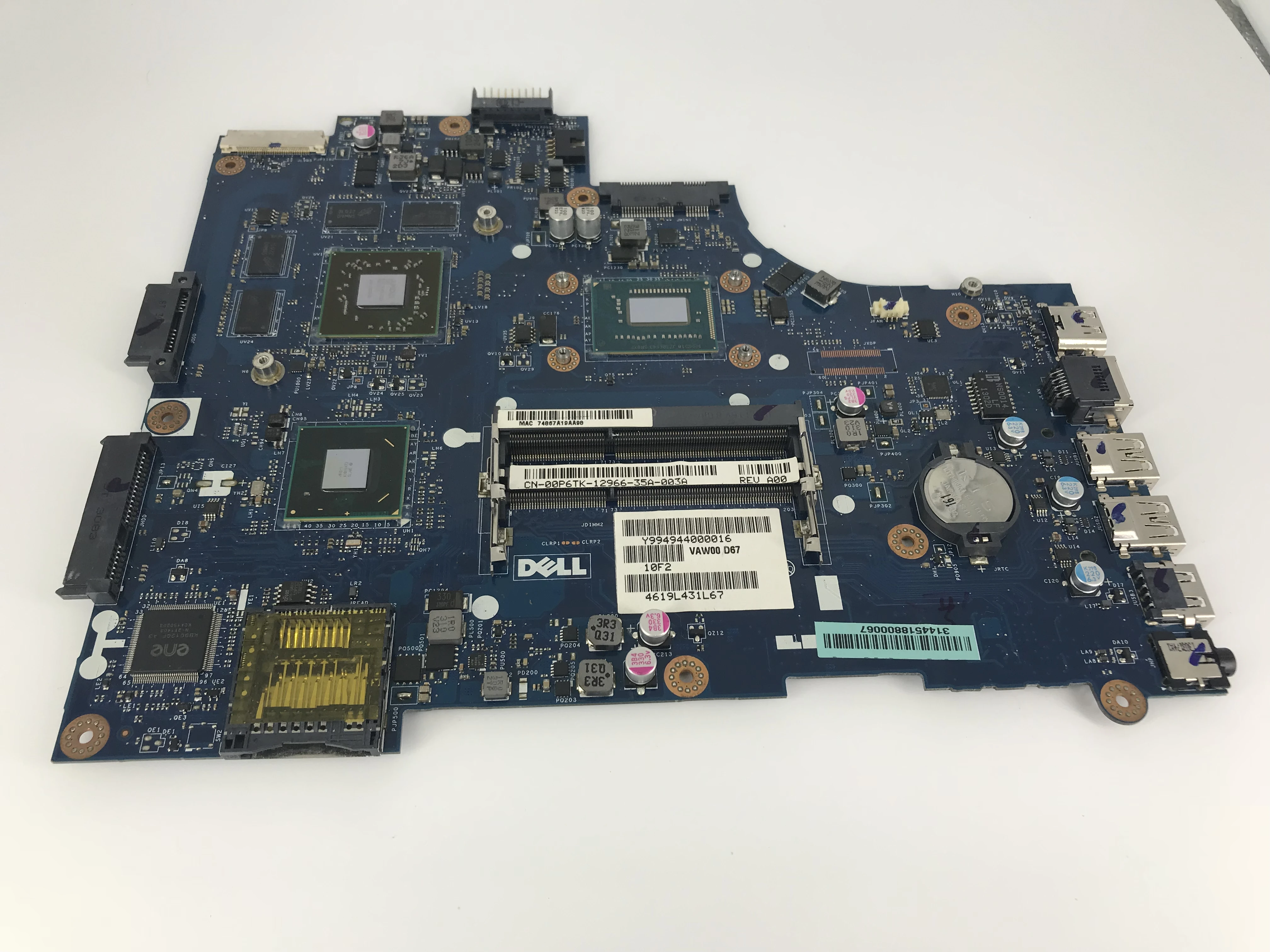 

BRAND NEW LA-9104P I5-3337U FOR DELL INSPIRON 2521 3521 5521 laptop motherboard mainboard NOTEBOOK PC