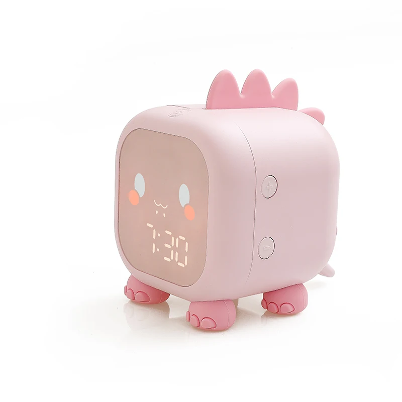 Sveglia Digitale Dinosauro Con Luce Notturna LED 7 Colori, Display Con Data E Temperatura, Regalo Per Bambini E Adulti