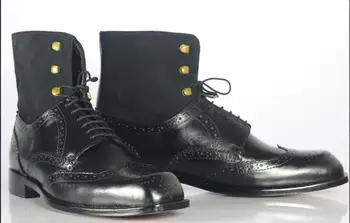 

High Quality Fashion Men Pu Leather Lace-up Boot Male Casual Classic Trendy Low Heel Dress Martin Boots Zapatos De Hombre TV572