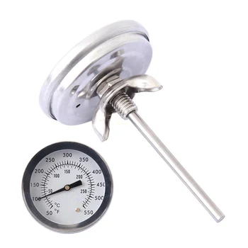 

Classic Grill Thermometer Accessories Smoker Grill Cooker Temperature BBQ Stainless Steel BBQ Thermometer 52mm Directly