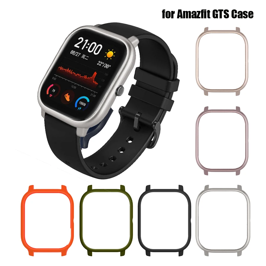 Защитный чехол для Amazfit GTS пластиковый бампер с рамкой Xiaomi Huami жесткий защитный