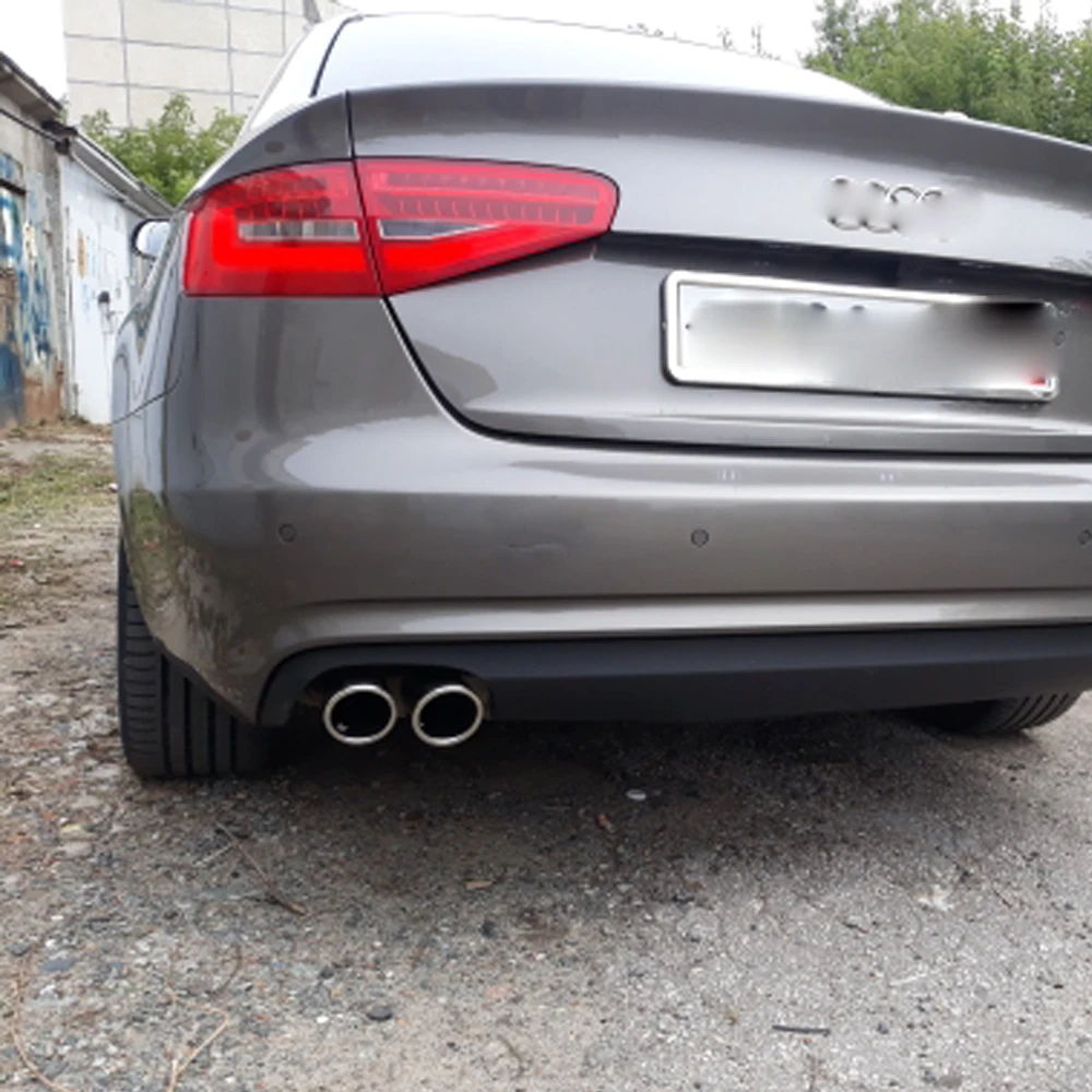 2 предмета выпускные коллекторы глушитель Нержавеющая сталь для Audi A4 B8 A4L Q5