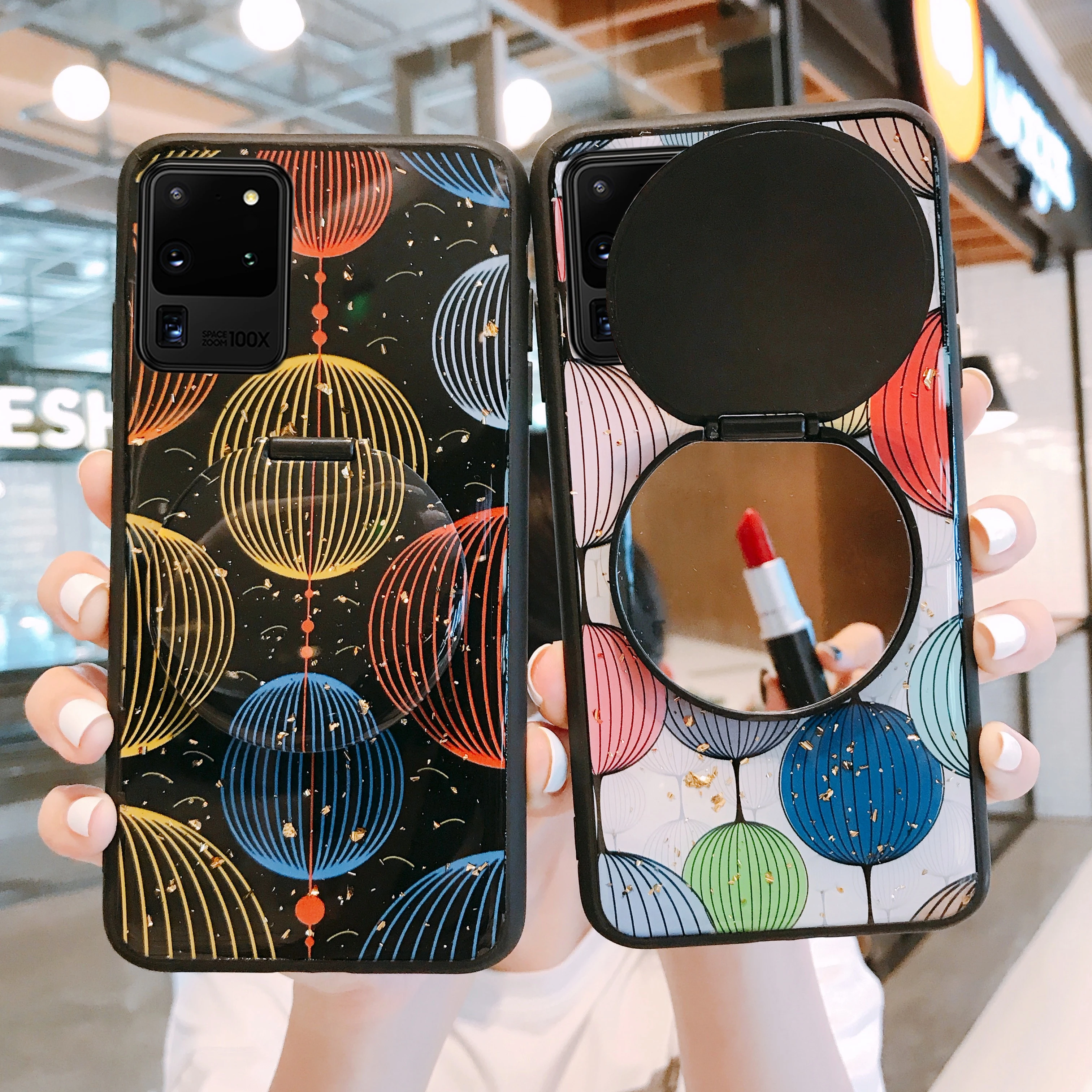 Блестящие чехлы с рисунком в виде фонариков для Samsung Galaxy Note 10 plus 8 9 S9 S8 S10 S20 Ultra