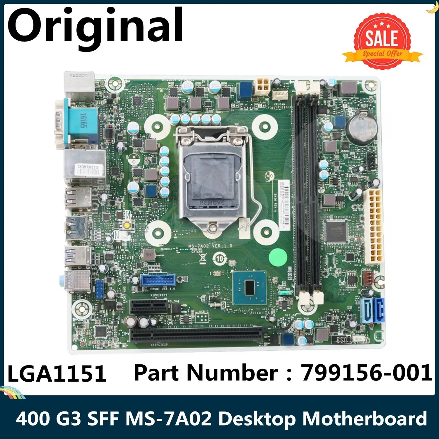 LSC For HP ProDesk 400 G3 SFF MS-7A02 Desktop Motherboard 799156-001 799156-501 799156-601 798930-001 100% Tested | Компьютеры и офис