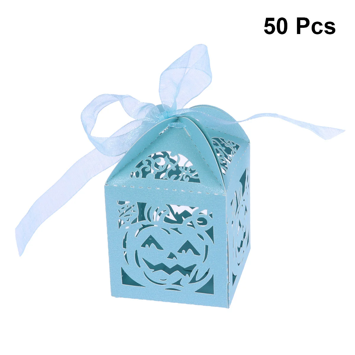 50PCS Pumpkins Halloween Design Wedding Favor Candy Box Baby Shower Gift Boxes 