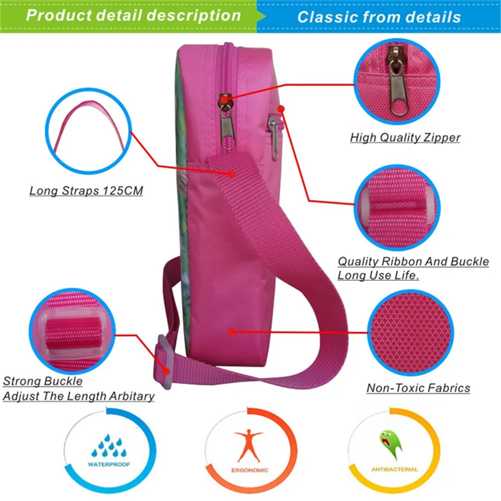 Charli Damelio Shoulder Bag Support Custom Logo Bag Casual Teens Shoulder Rucksack Fashion Crossbody Bags Cartoon Print Bookbag