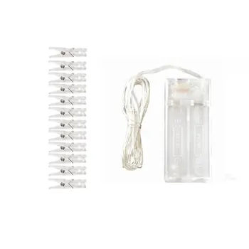 

12Pcs Clip 2M Copper Wire Lamp Home Decoration String Christmas Day Garden Dandelion Decorative Lamp