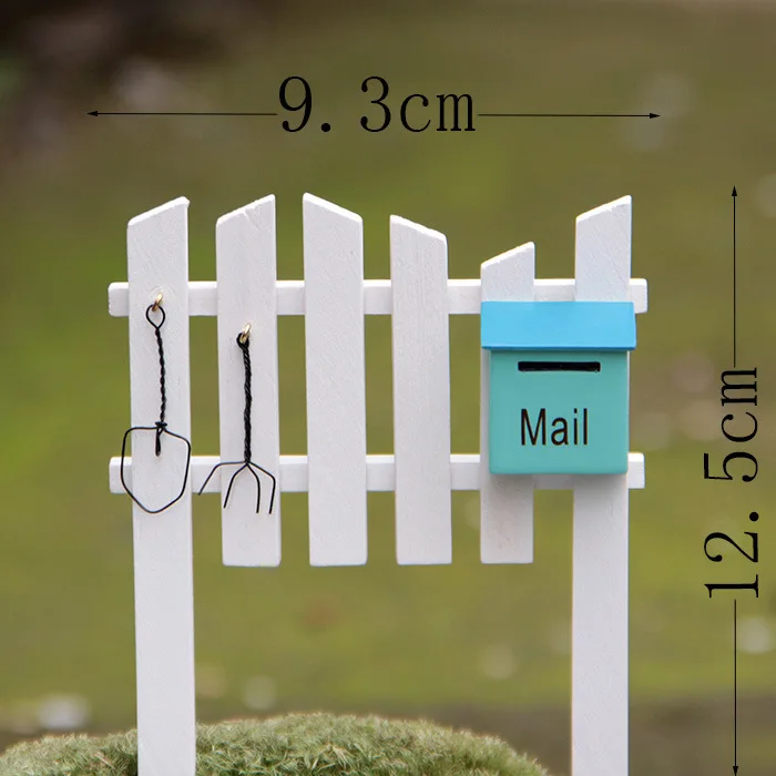 

Grocery Mailbox Fence Gardening Moss Succulent Fresh Vase Plug-in Props Filming Props