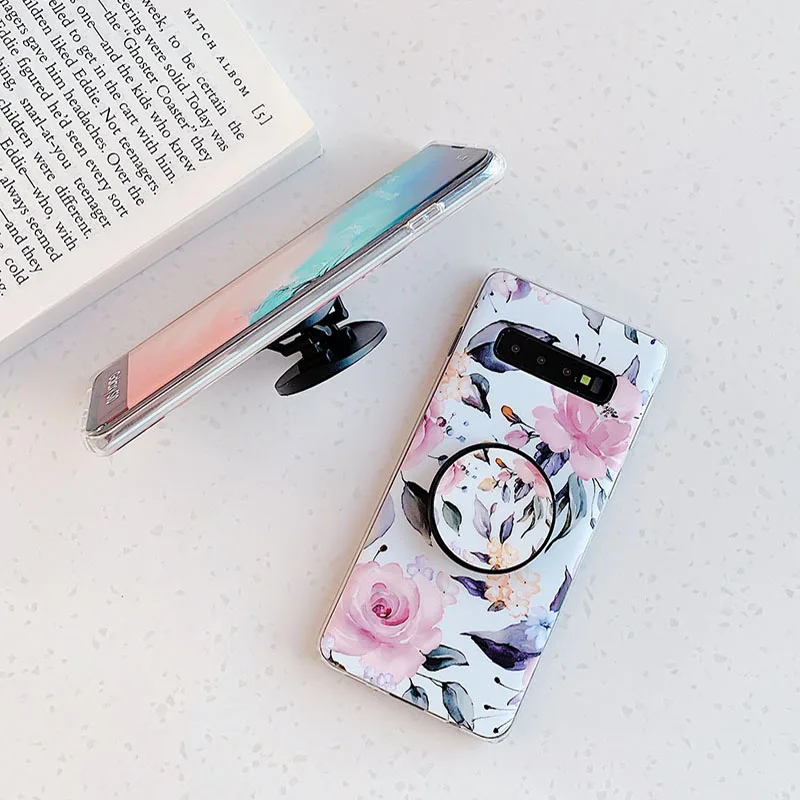 Арт чехол FAYDAI с листьями и цветами для Samsung Galaxy S10 S9 S8 Plus S10e A50 A70 A40 задняя крышка из