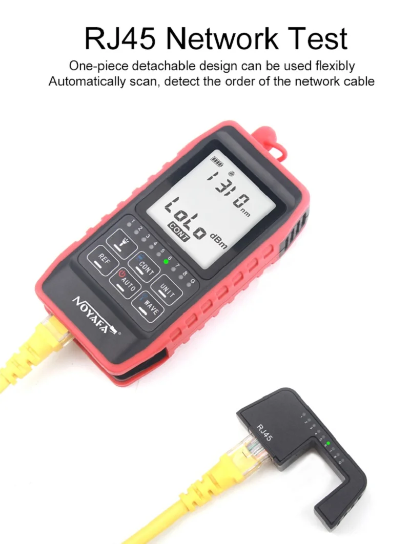 

NEW NOYAFA NF-908 Multifunction MINI Optical Power Meter Visual Fault Locator Network Cable Test Optical Fiber Tester