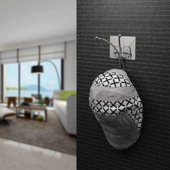 

Magic Traceless Adhesive Hook Bow Adhesive Hook Hole Punched Cutting Board Hook Adhesive Hook