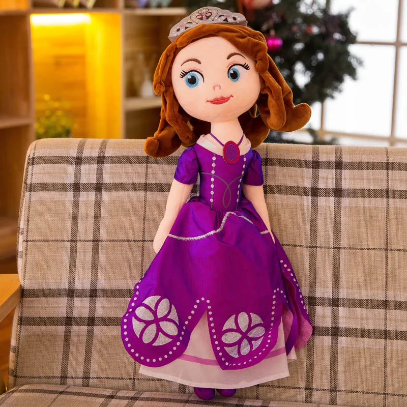 60cm Princess Sophia Plush Toys Soft Stuffed Cute Cartoon Toy Hot Doll Birthday Christmas Gifts for Kids Girl Children