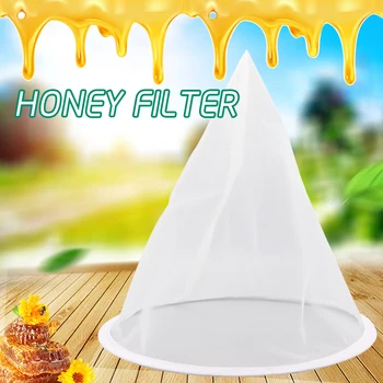 

1PC Bee Honey Filter Mesh Net Nylon Cone-shape Beekeeping Strainer Beekeeper Beehive Tools Bees Honey Equipment