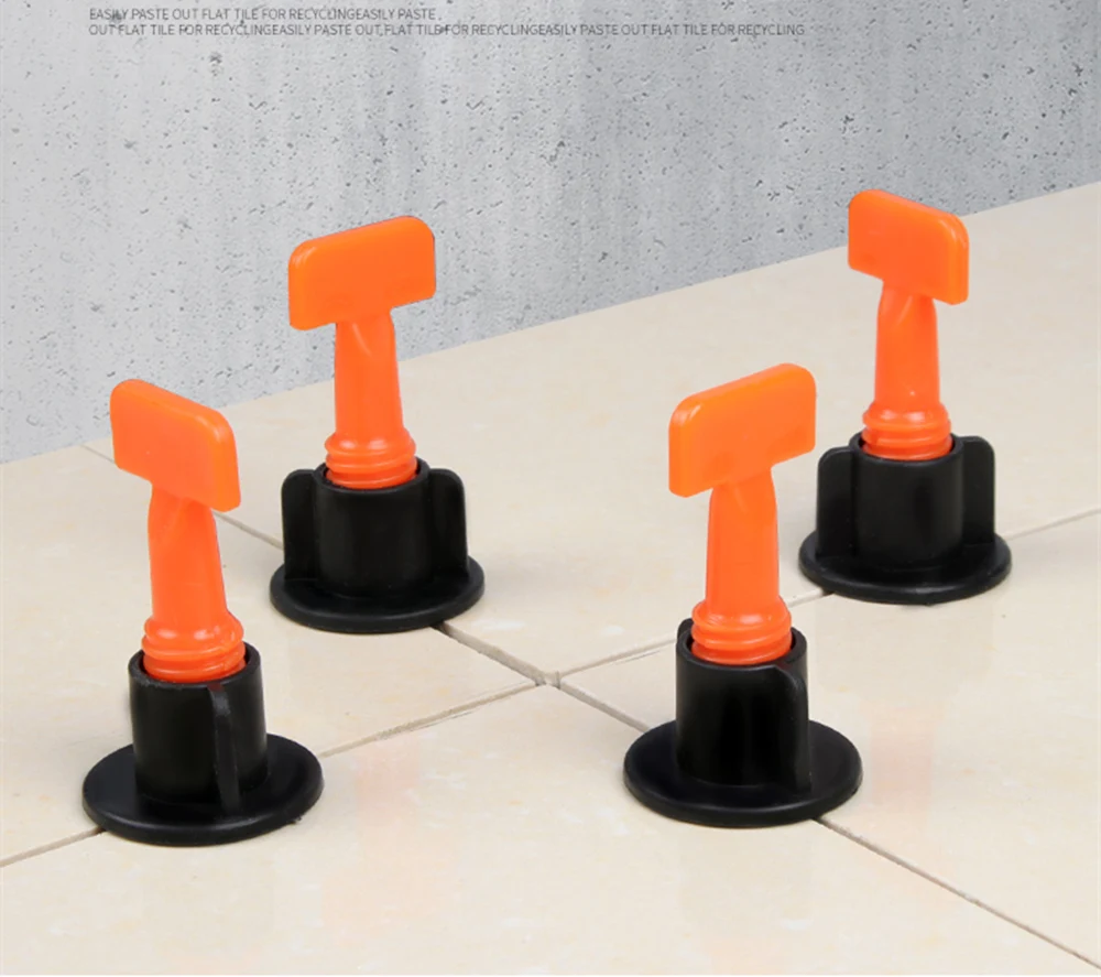 Система выравнивания плитки 50/100/150 шт., многоразовые выравниватели ...