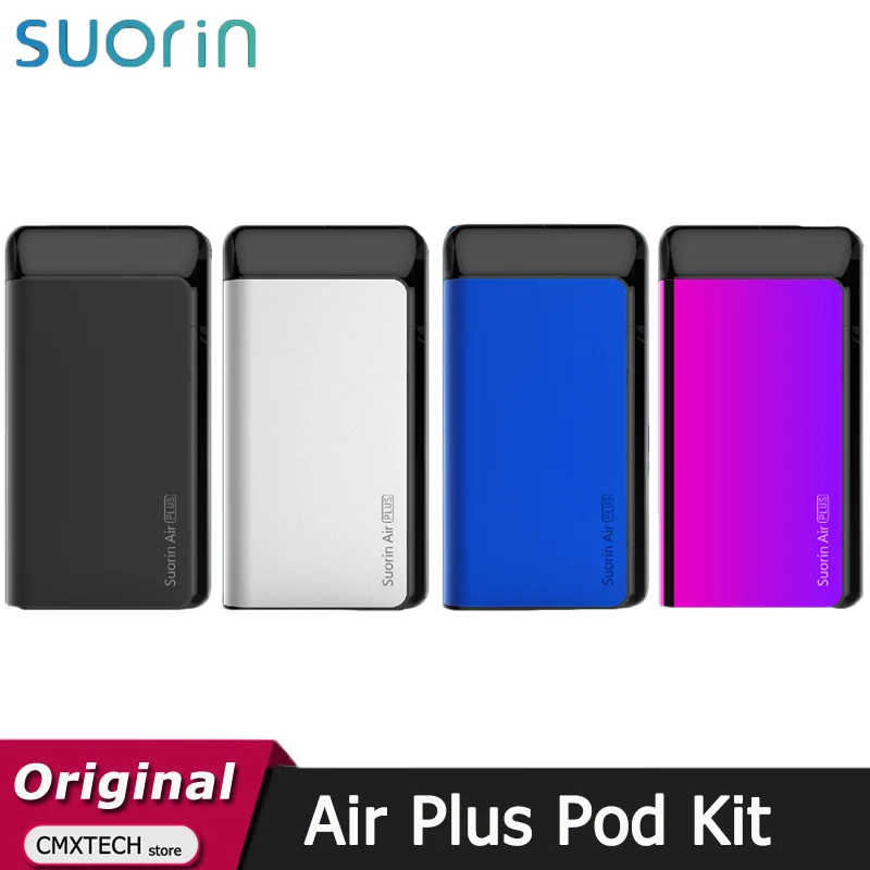 Оригинальный Suorin Air Plus Pod Комплект 930 мА/ч Батарея 3 5 мл картридж с 0.7ohm/1ohm катушки